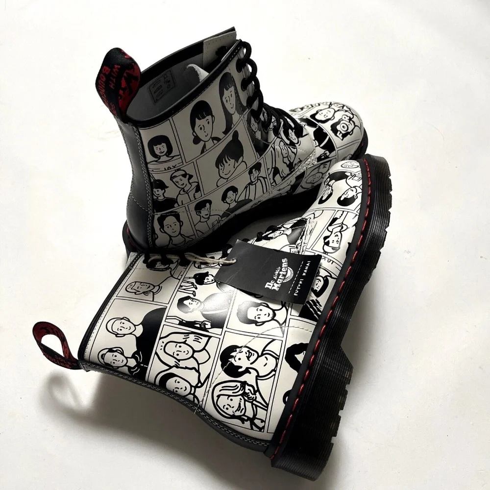 Dr Martens 1460 Pride Fuyuki Kanai Boots Mens 9 Womens 10 Manga 31287009 NWOB